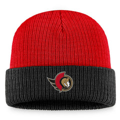 Ottawa Senators - Fanatics Heritage Vintage Cuffed Knit Hat Red/Black