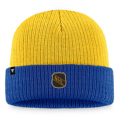 St. Louis Blues - Fanatics Heritage Vintage Cuffed Knit Hat Gold/Blue