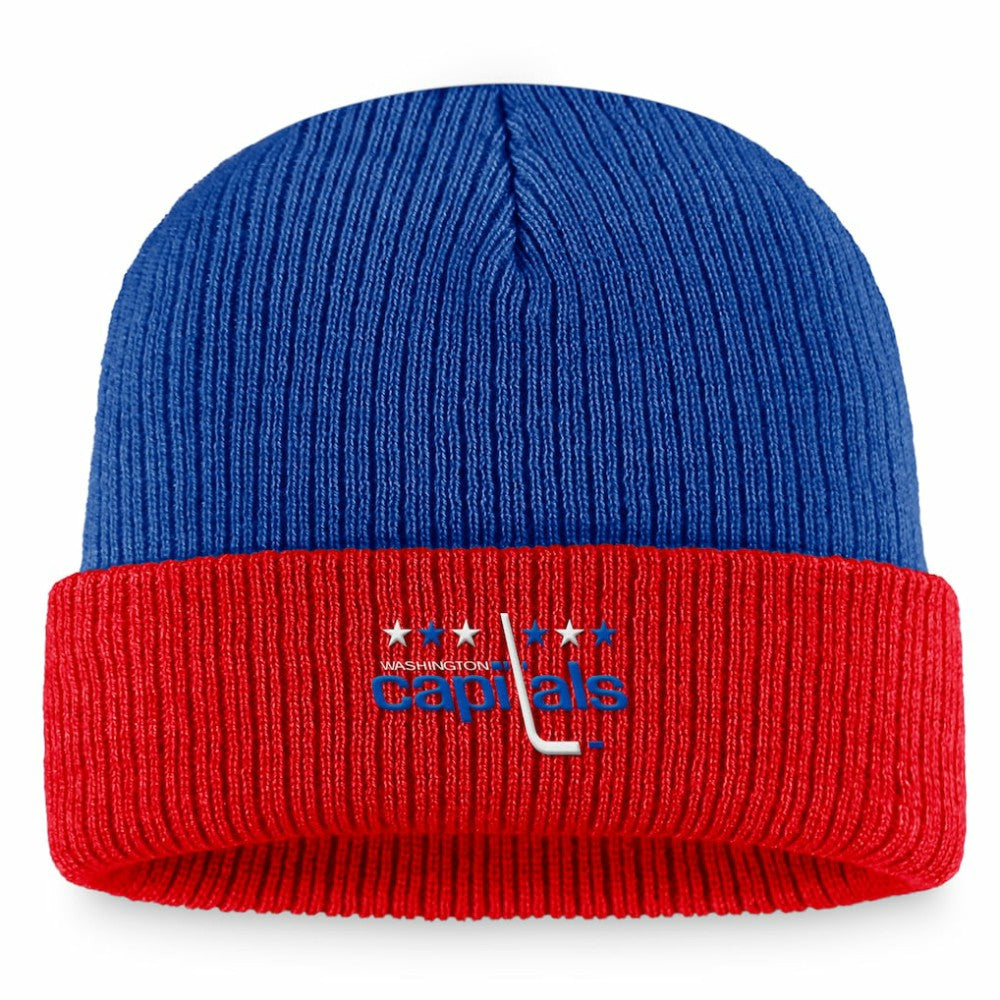Washington Capitals Fanatics Heritage Vintage Cuffed Knit Hat Blue/Red