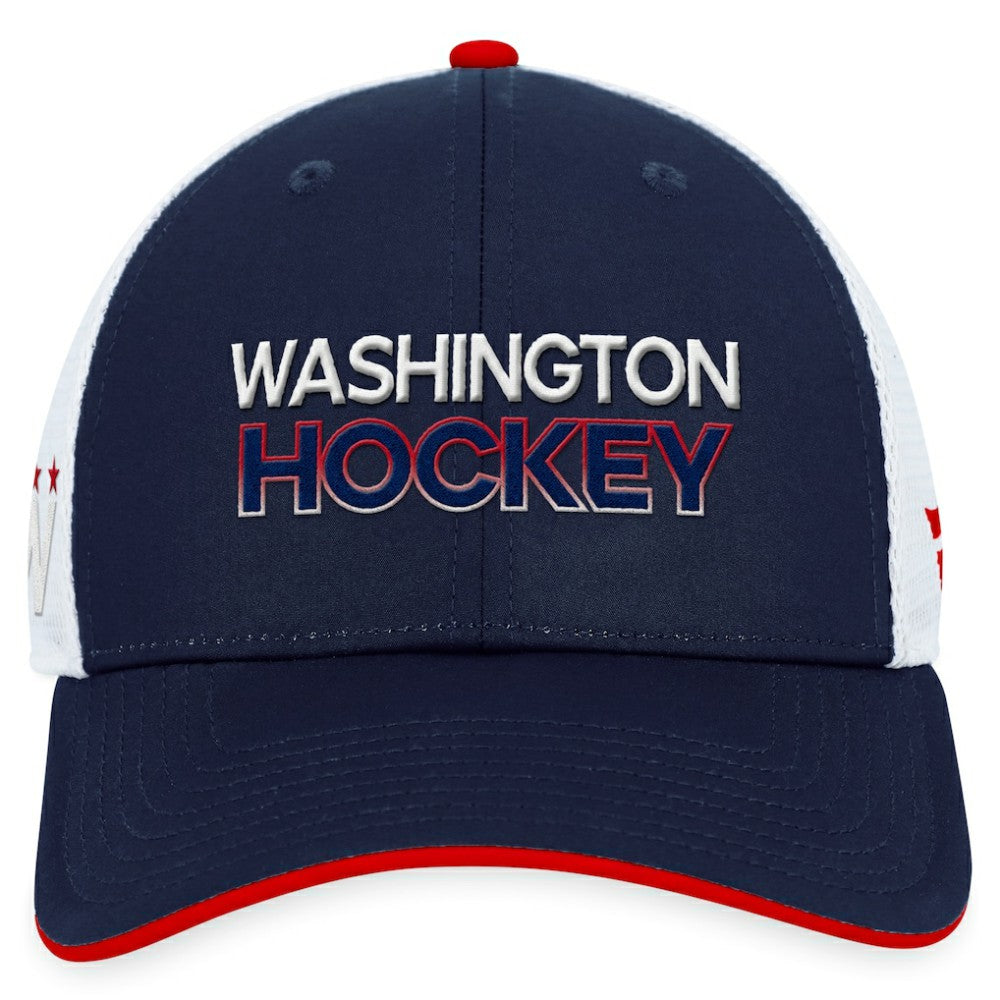 Washington Capitals Fanatics Authentic Pro Alternate Jersey Trucker Adjustable Hat Navy