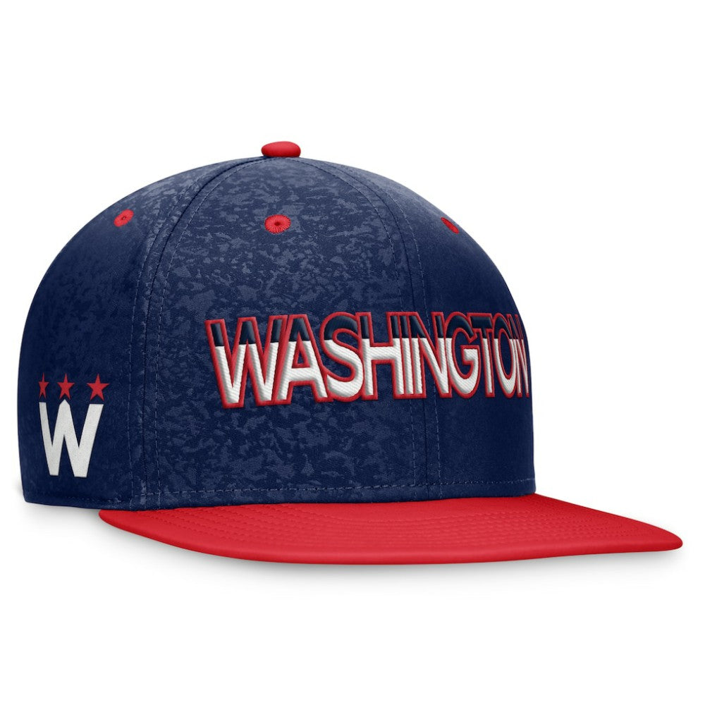 Washington Capitals Fanatics Authentic Pro Alternate Jersey Snapback Hat Navy/Red