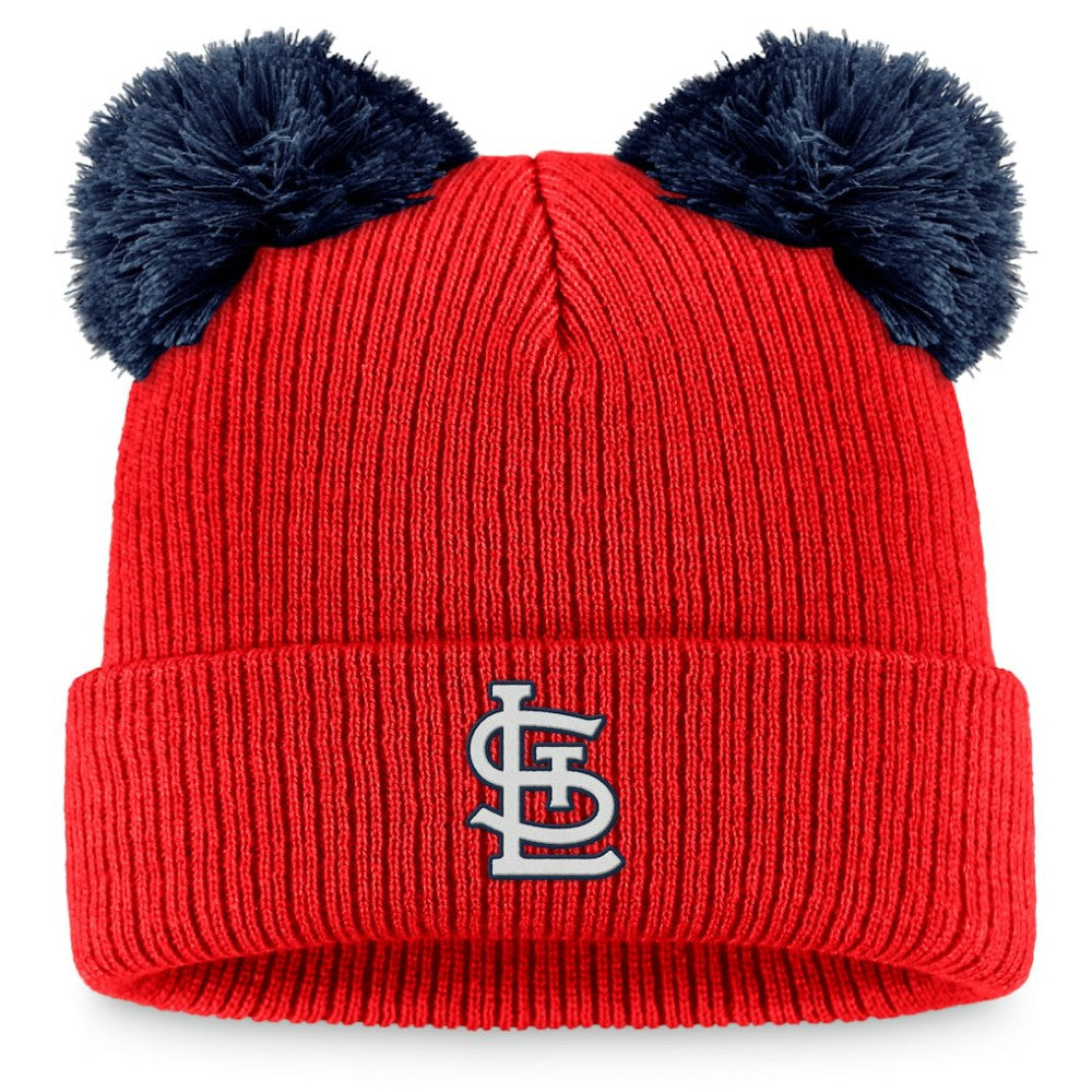 St. Louis Cardinals Fanatics Women's Double Pom Cuffed Knit Hat Near Me