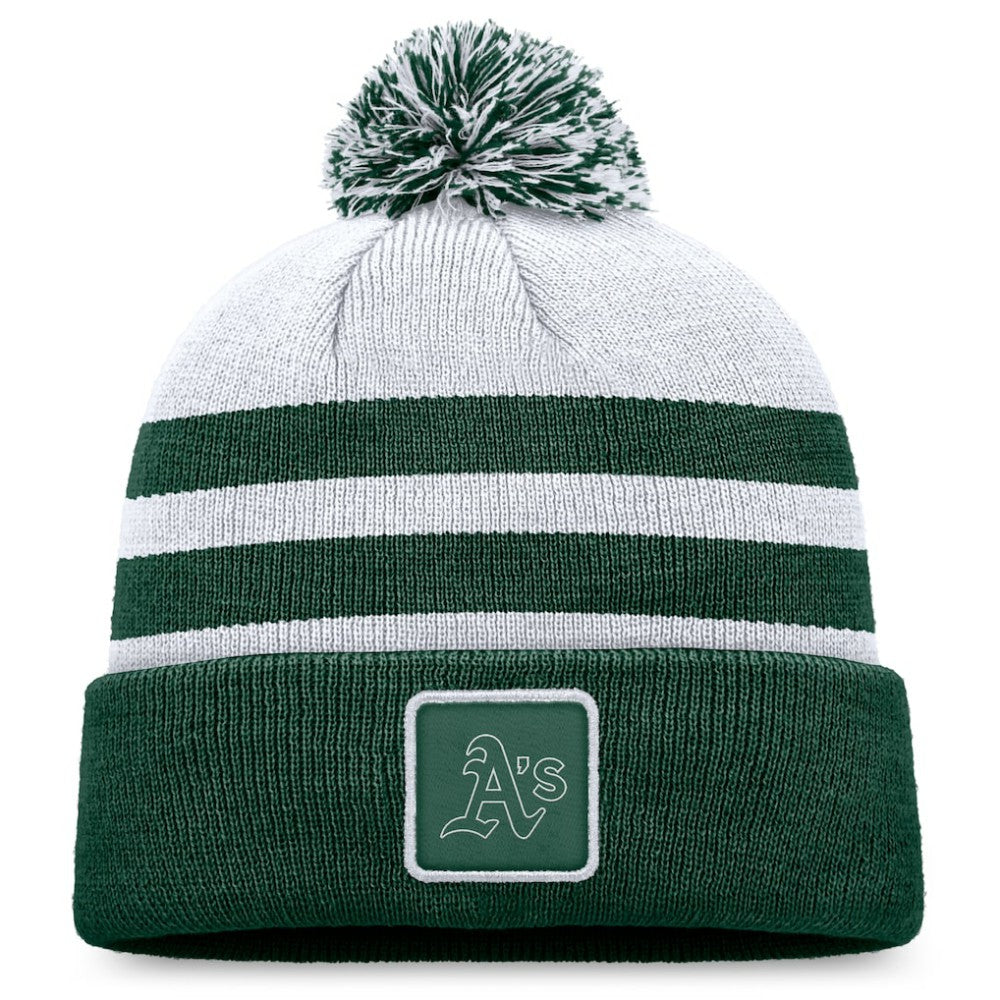 Athletics Fanatics Cuffed Knit Hat with Pom discount