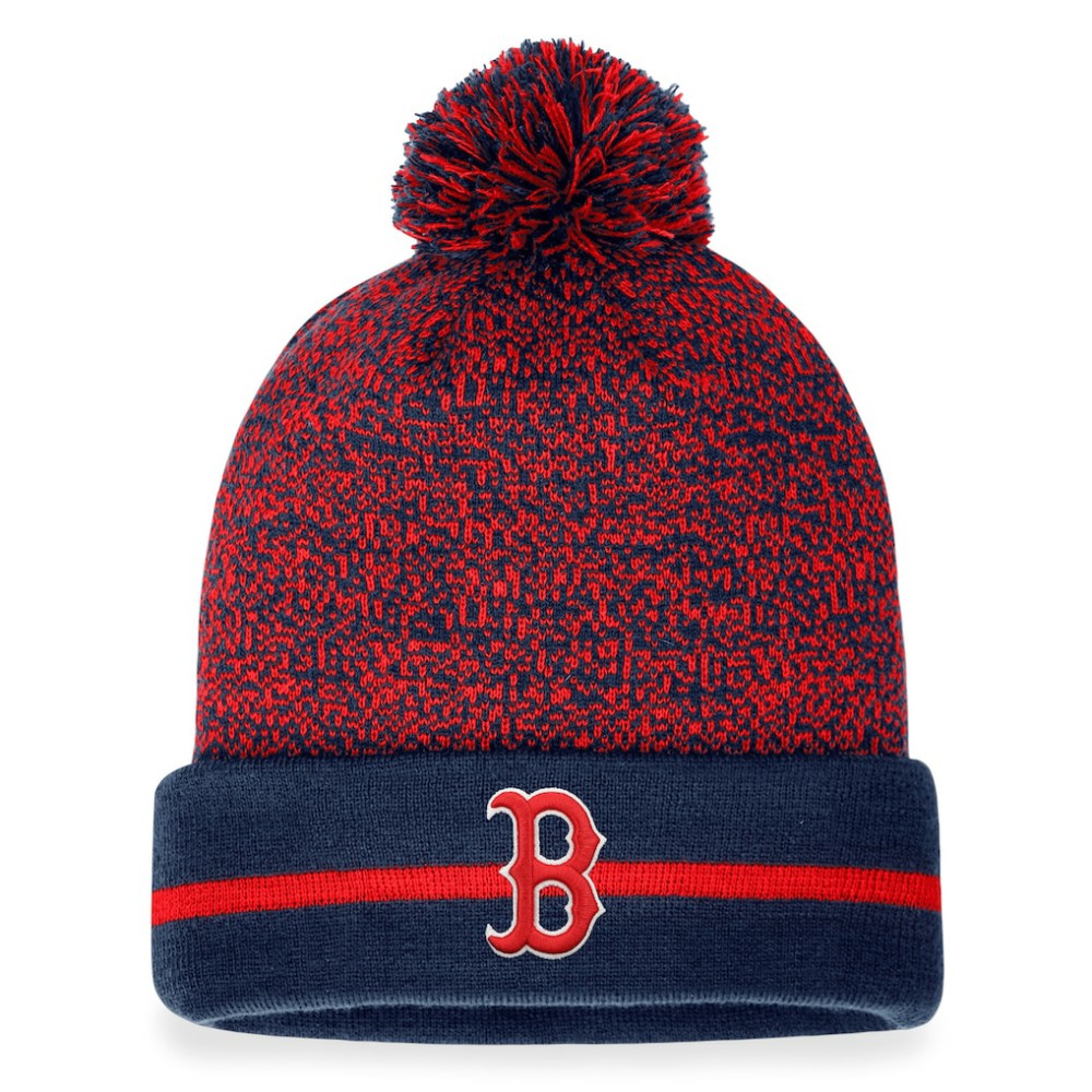 Boston Red Sox Fanatics Space-Dye Cuffed Knit Hat with Pom Online