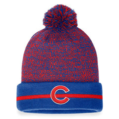 Chicago Cubs Fanatics Space-Dye Cuffed Knit Hat with Pom for sale