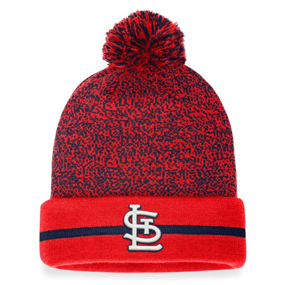 St. Louis Cardinals Fanatics Space-Dye Cuffed Knit Hat with Pom Near Me
