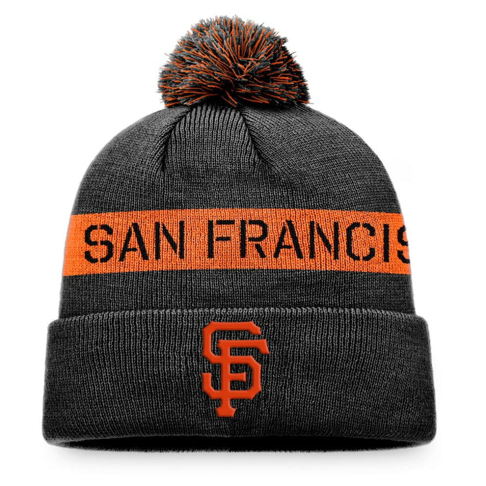 San Francisco Giants Fanatics League Logo Cuffed Knit Hat with Pom Lifestyle