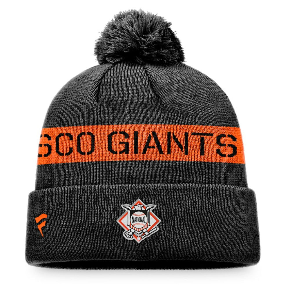San Francisco Giants Fanatics League Logo Cuffed Knit Hat with Pom Lifestyle