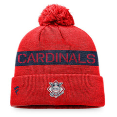 St. Louis Cardinals Fanatics League Logo Cuffed Knit Hat with Pom Clearance