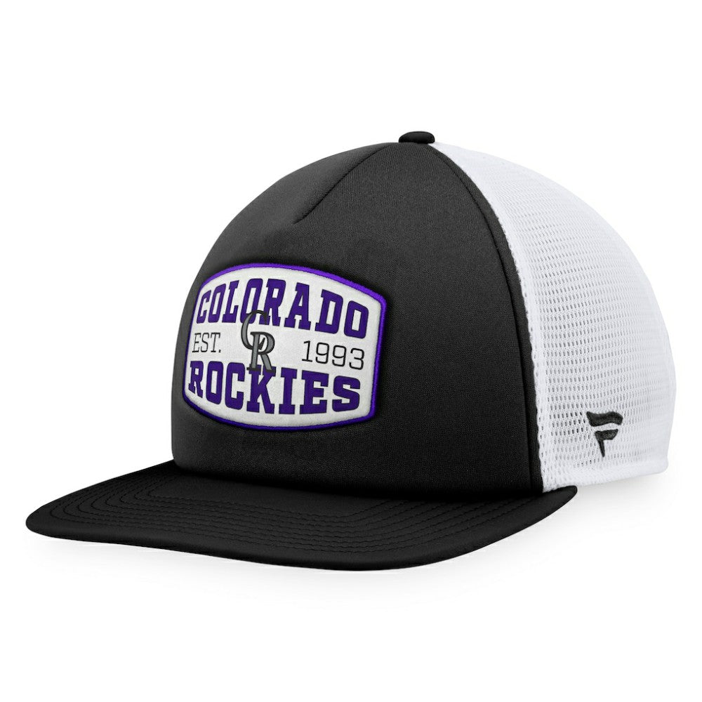 Colorado Rockies Fanatics Foam Front Patch Trucker Snapback Hat discount