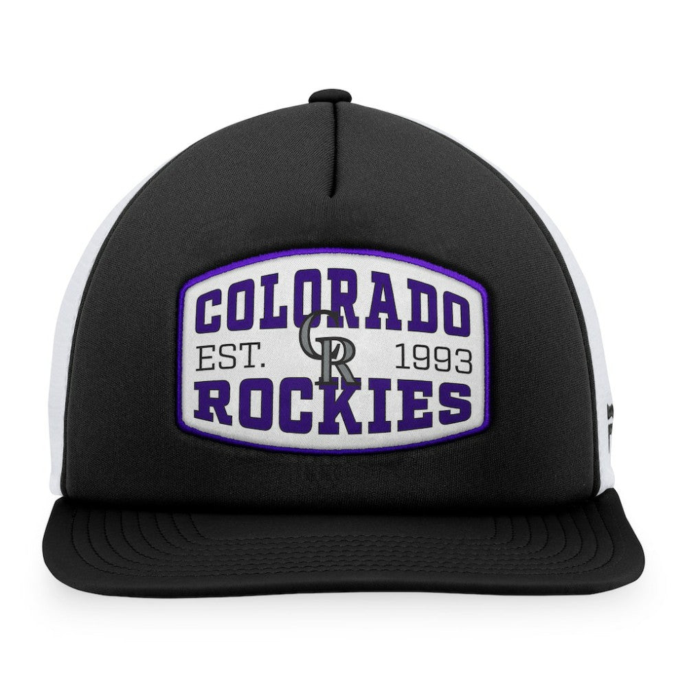 Colorado Rockies Fanatics Foam Front Patch Trucker Snapback Hat discount