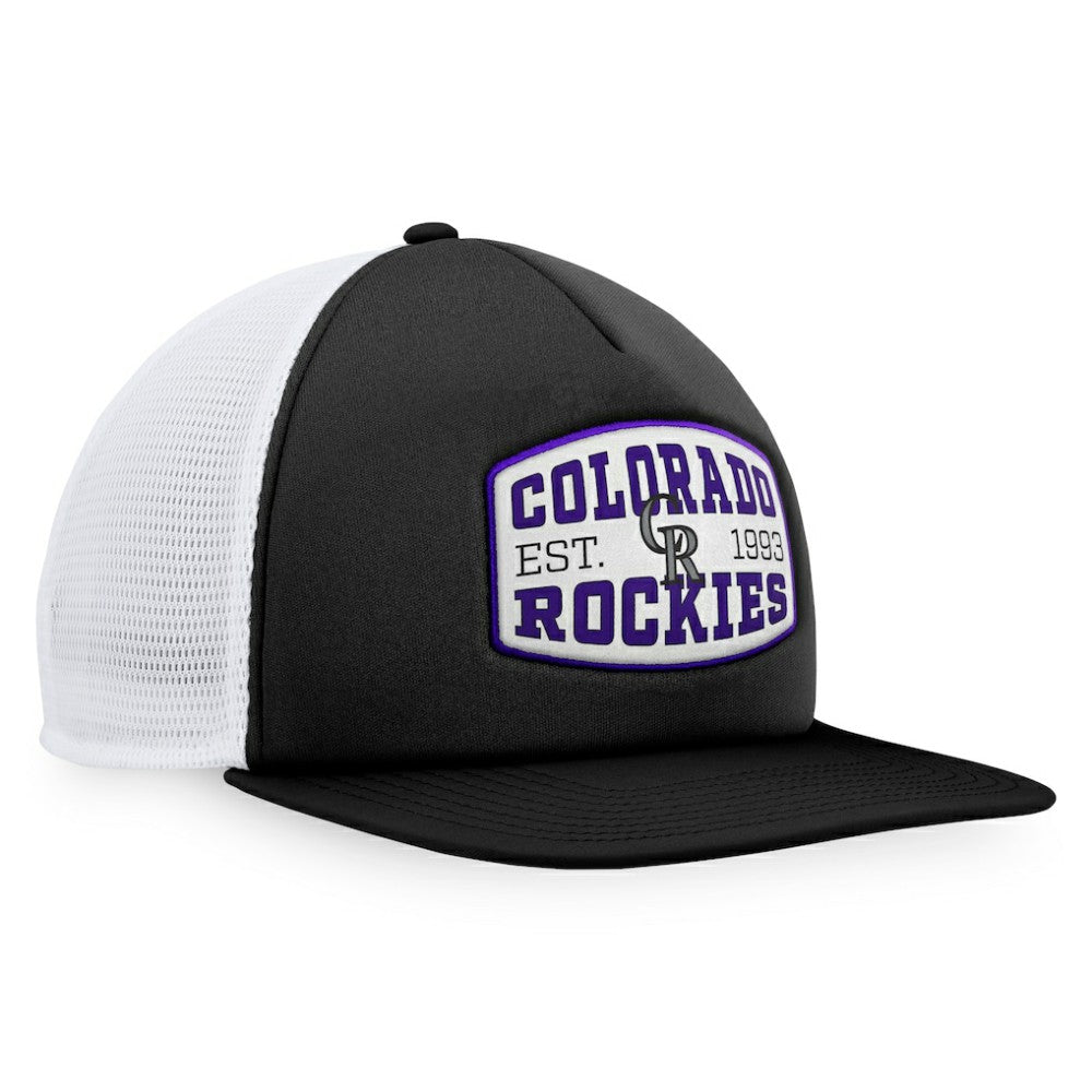 Colorado Rockies Fanatics Foam Front Patch Trucker Snapback Hat discount