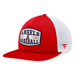 Los Angeles Angels Fanatics Foam Front Patch Trucker Snapback Hat discount