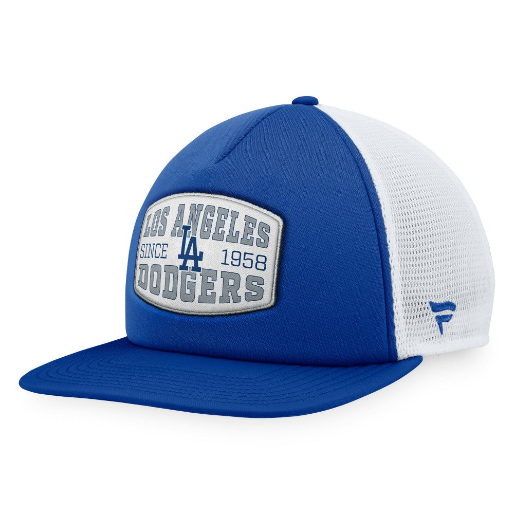 Los Angeles Dodgers Fanatics Foam Front Patch Trucker Snapback Hat Clearance