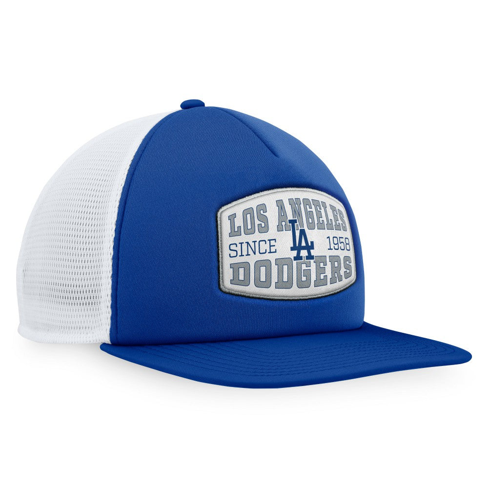 Los Angeles Dodgers Fanatics Foam Front Patch Trucker Snapback Hat Clearance