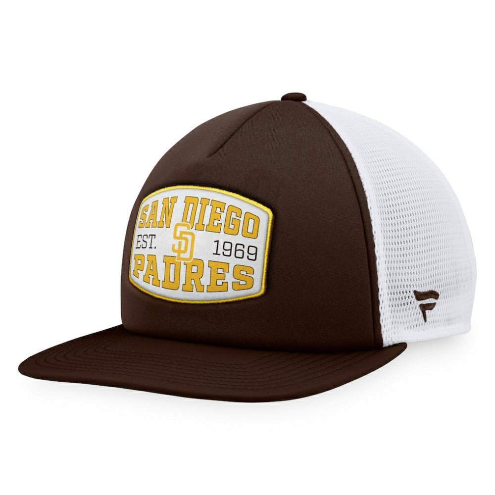 San Diego Padres Fanatics Foam Front Patch Trucker Snapback Hat Near Me