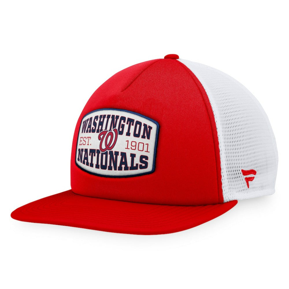 Washington Nationals Fanatics Foam Front Patch Trucker Snapback Hat Clearance