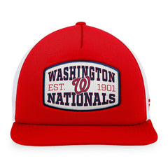 Washington Nationals Fanatics Foam Front Patch Trucker Snapback Hat Clearance