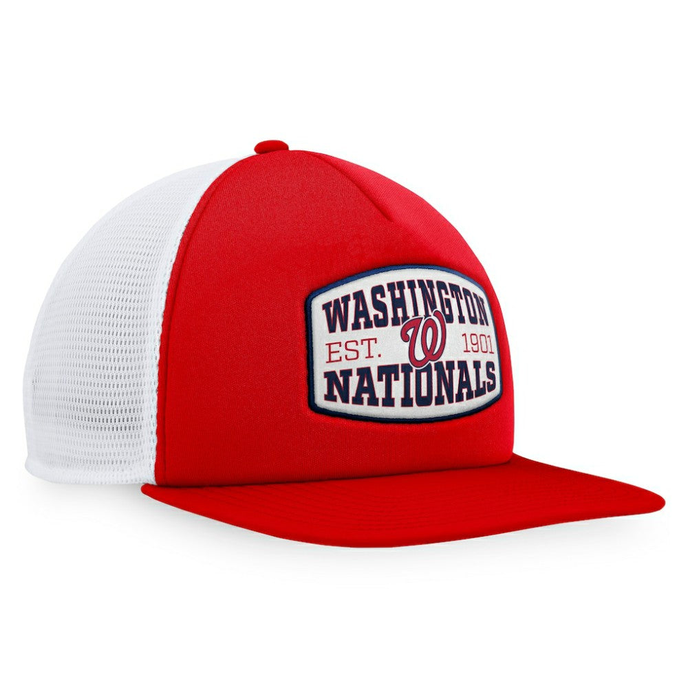 Washington Nationals Fanatics Foam Front Patch Trucker Snapback Hat Clearance