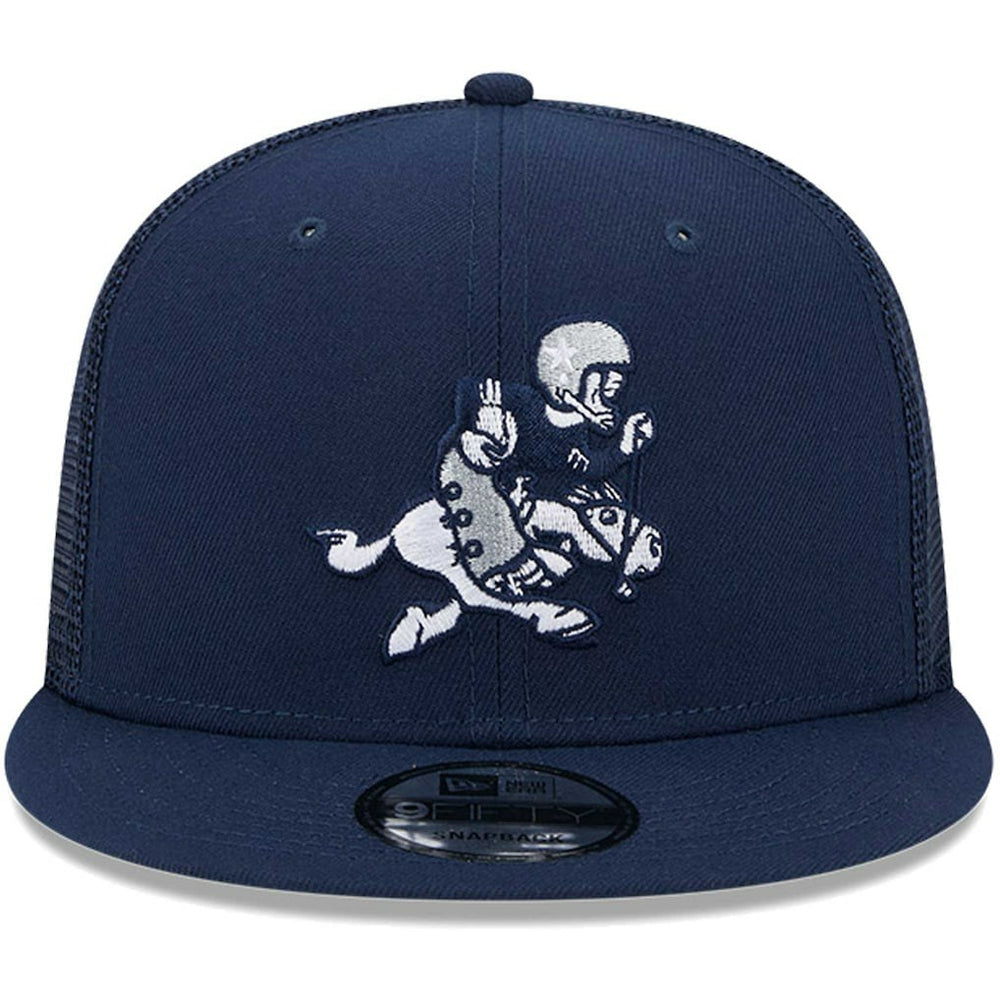 Dallas Cowboys New Era Retro Joe Main Trucker 9FIFTY Snapback Hat Navy - NFL