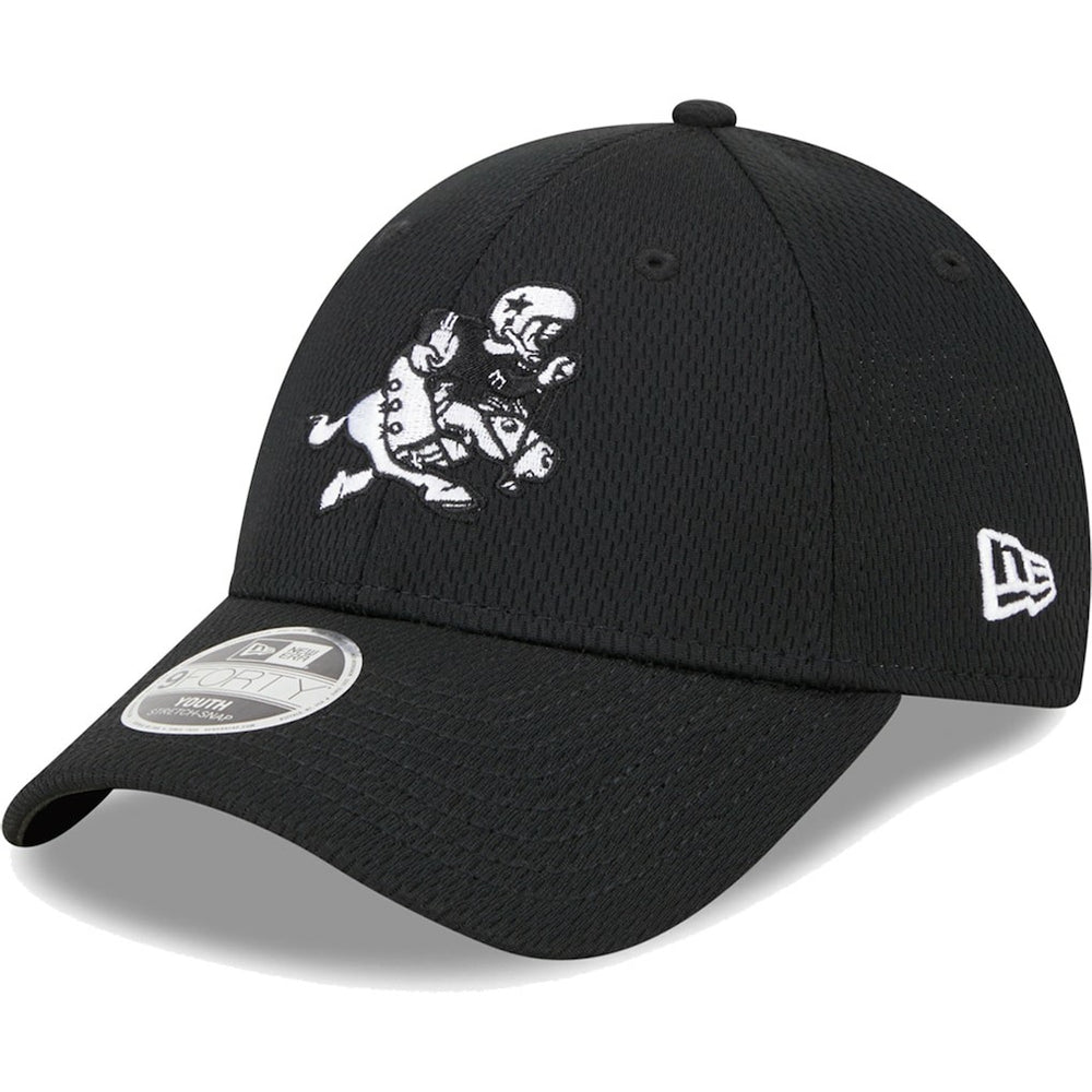 Dallas Cowboys New Era Youth Retro Joe Main B-Dub 9FORTY Adjustable Hat Black - NFL