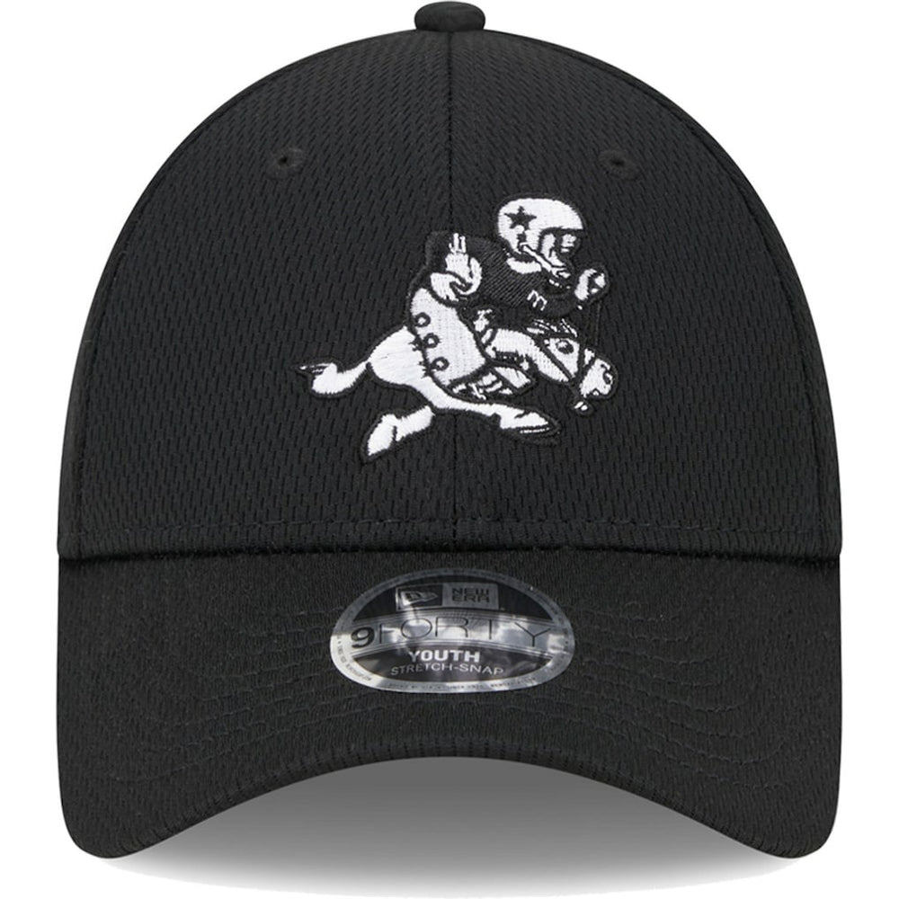 Dallas Cowboys New Era Youth Retro Joe Main B-Dub 9FORTY Adjustable Hat Black - NFL