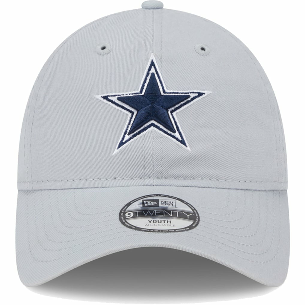 Dallas Cowboys New Era Youth Main Core Classic 2.0 9TWENTY Adjustable Hat Gray - NFL