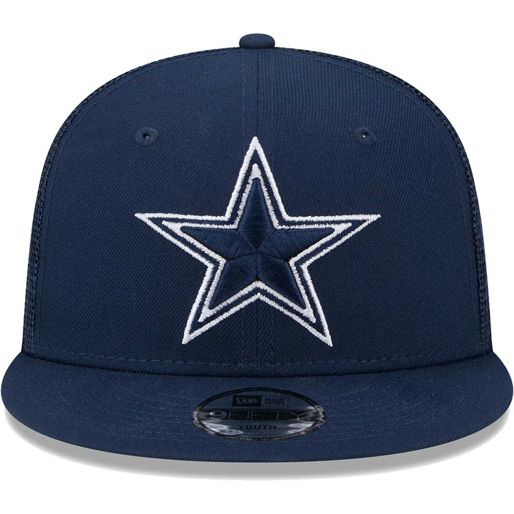 Dallas Cowboys New Era Youth Main Trucker 9FIFTY Snapback Hat Navy - NFL