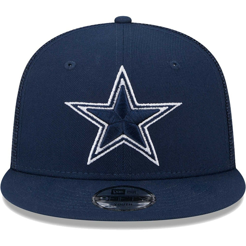Dallas Cowboys New Era Youth Main Trucker 9FIFTY Snapback Hat Navy - NFL