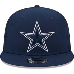 Dallas Cowboys New Era Main Trucker 9FIFTY Snapback Hat Navy - NFL