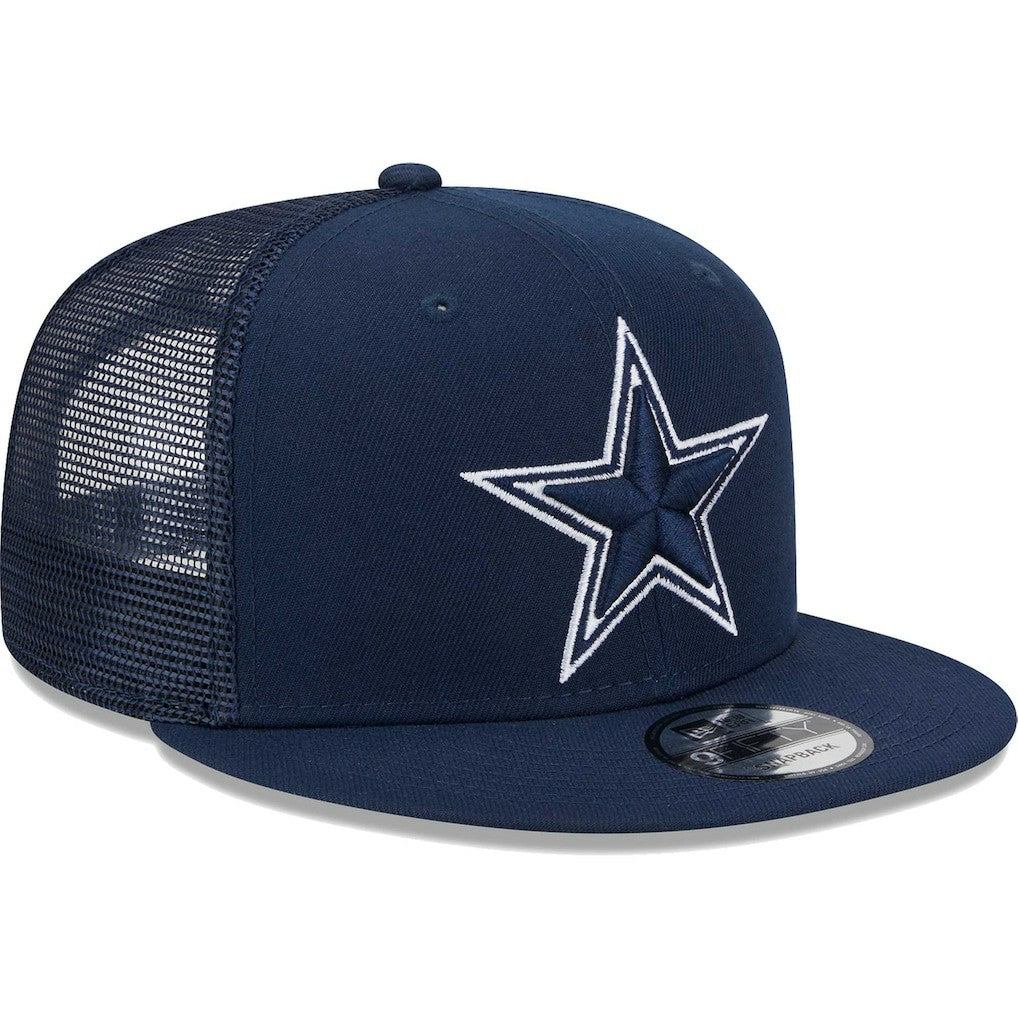 Dallas Cowboys New Era Main Trucker 9FIFTY Snapback Hat Navy - NFL