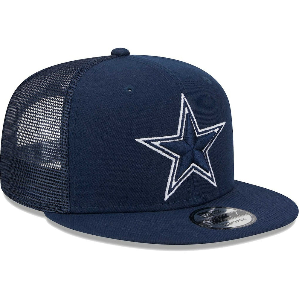 Dallas Cowboys New Era Main Trucker 9FIFTY Snapback Hat Navy - NFL
