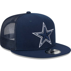 Dallas Cowboys New Era Main Trucker 9FIFTY Snapback Hat Navy - NFL