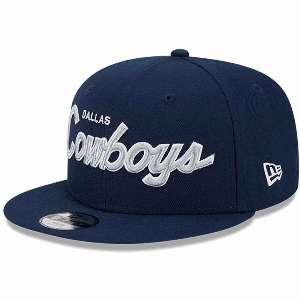 Dallas Cowboys New Era Youth Main Script 9FIFTY Snapback Hat Navy - NFL
