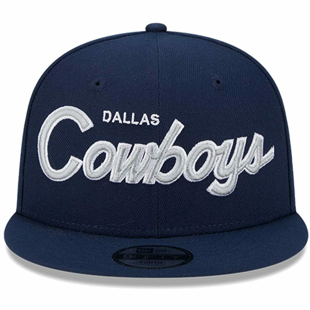 Dallas Cowboys New Era Youth Main Script 9FIFTY Snapback Hat Navy - NFL
