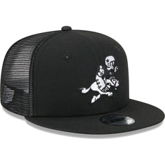 Dallas Cowboys New Era Youth Retro Joe Main B-Dub 9FIFTY Trucker Adjustable Hat Black - NFL