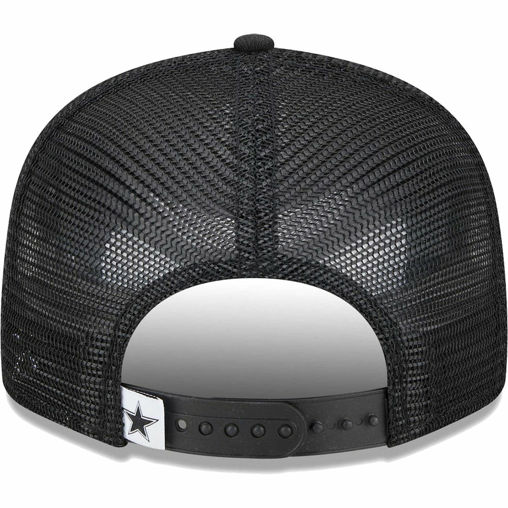 Dallas Cowboys New Era Main Trucker 9FIFTY Snapback Hat Black - NFL