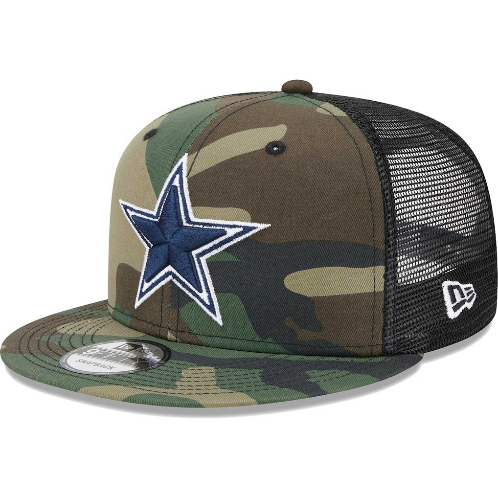 Dallas Cowboys New Era Main Trucker 9FIFTY Snapback Hat Camo - NFL
