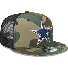Dallas Cowboys New Era Main Trucker 9FIFTY Snapback Hat Camo - NFL