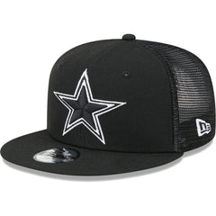 Dallas Cowboys New Era Youth Main B-Dub 9FIFTY Trucker Adjustable Hat Black - NFL