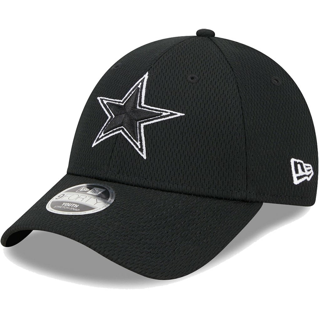 Dallas Cowboys New Era Youth Main B-Dub 9FORTY Adjustable Hat Black - NFL