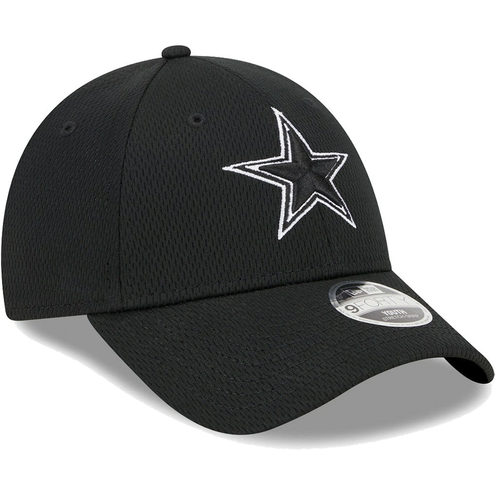 Dallas Cowboys New Era Youth Main B-Dub 9FORTY Adjustable Hat Black - NFL
