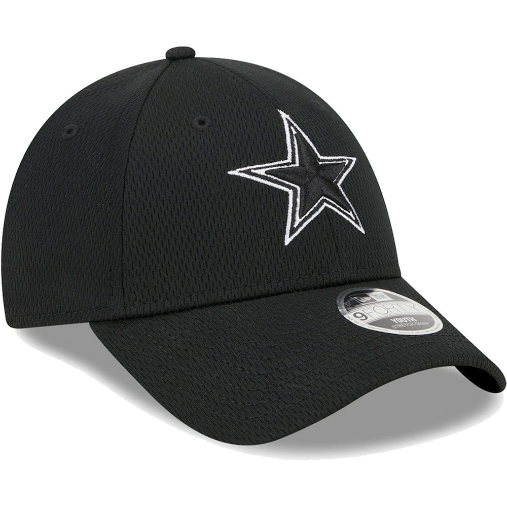 Dallas Cowboys New Era Youth Main B-Dub 9FORTY Adjustable Hat Black - NFL
