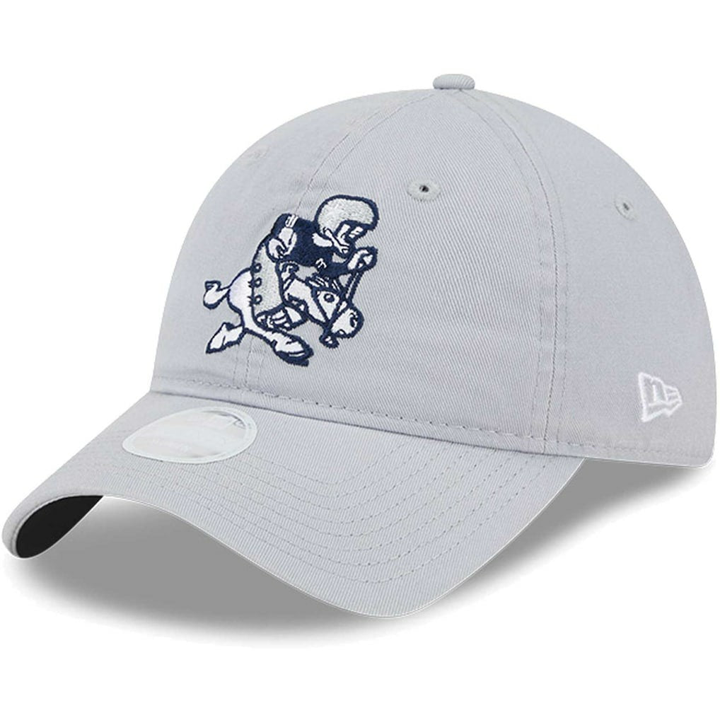 Dallas Cowboys New Era Women's Throwback Main Core Classic 2.0 9TWENTY Adjustable Hat Gray - NFL