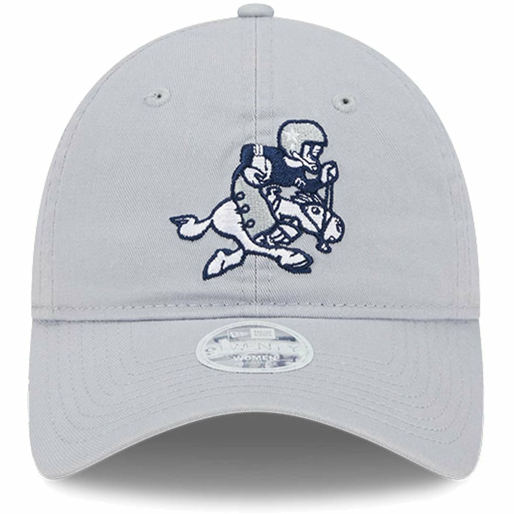 Dallas Cowboys New Era Women's Throwback Main Core Classic 2.0 9TWENTY Adjustable Hat Gray - NFL