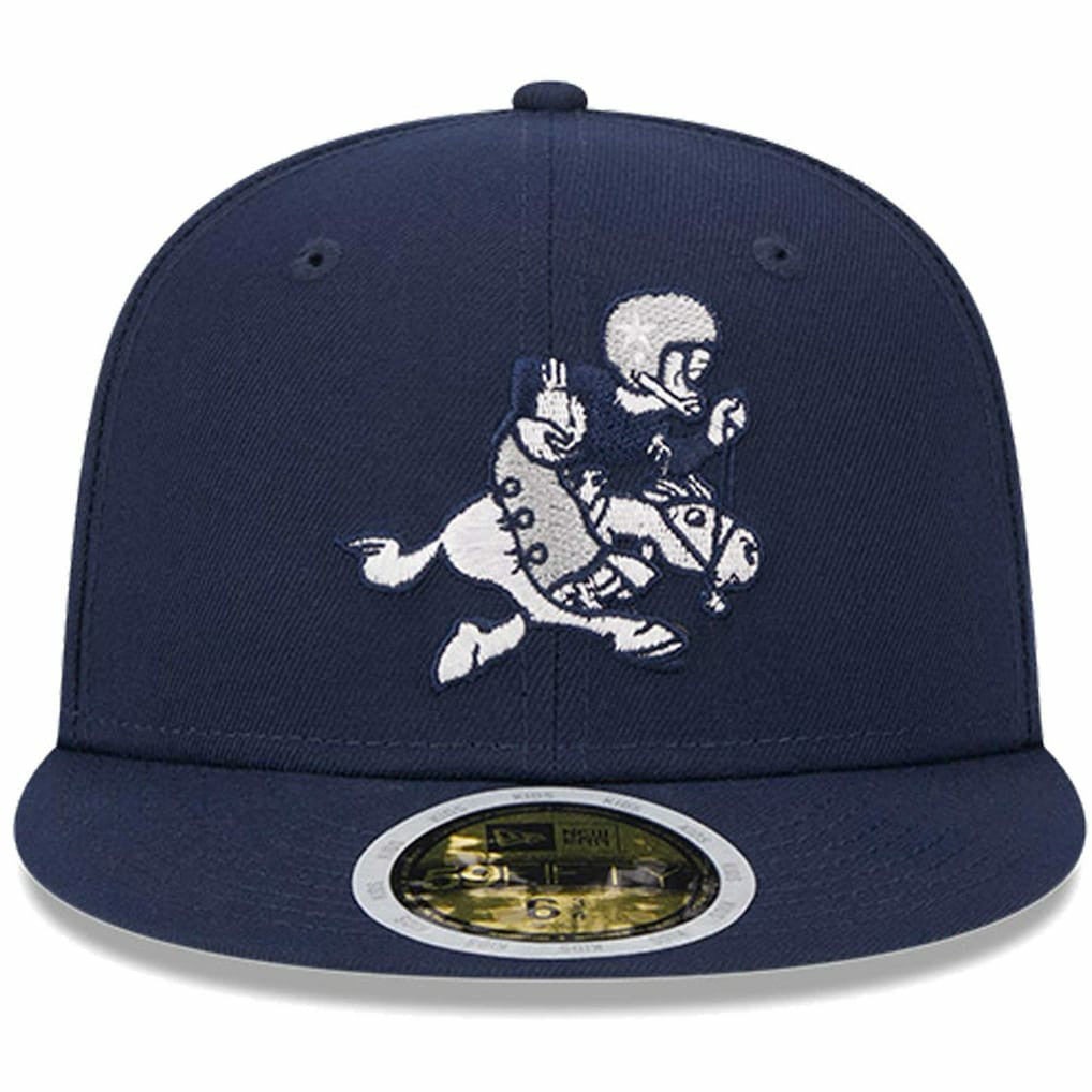 Dallas Cowboys New Era Youth 1966-69 Gridiron Classics Retro Joe Throwback Logo Main 59FIFTY Fitted Hat Navy - NFL
