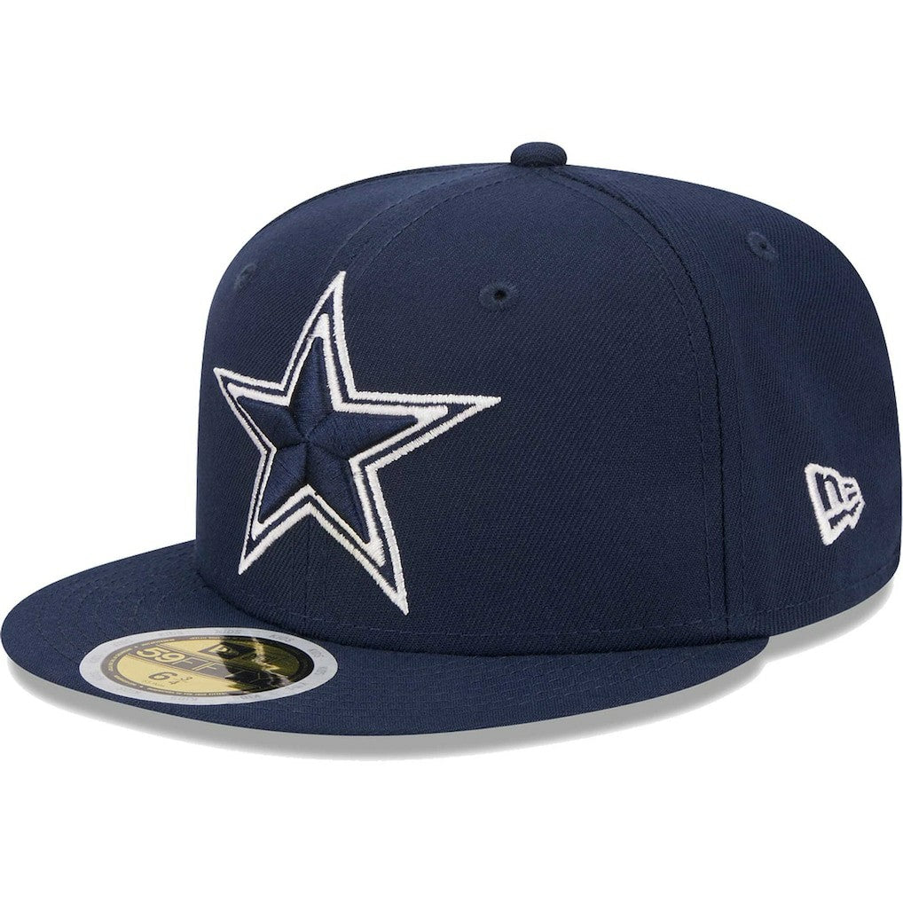 Dallas Cowboys New Era Youth Main 59FIFTY Fitted Hat Navy - NFL