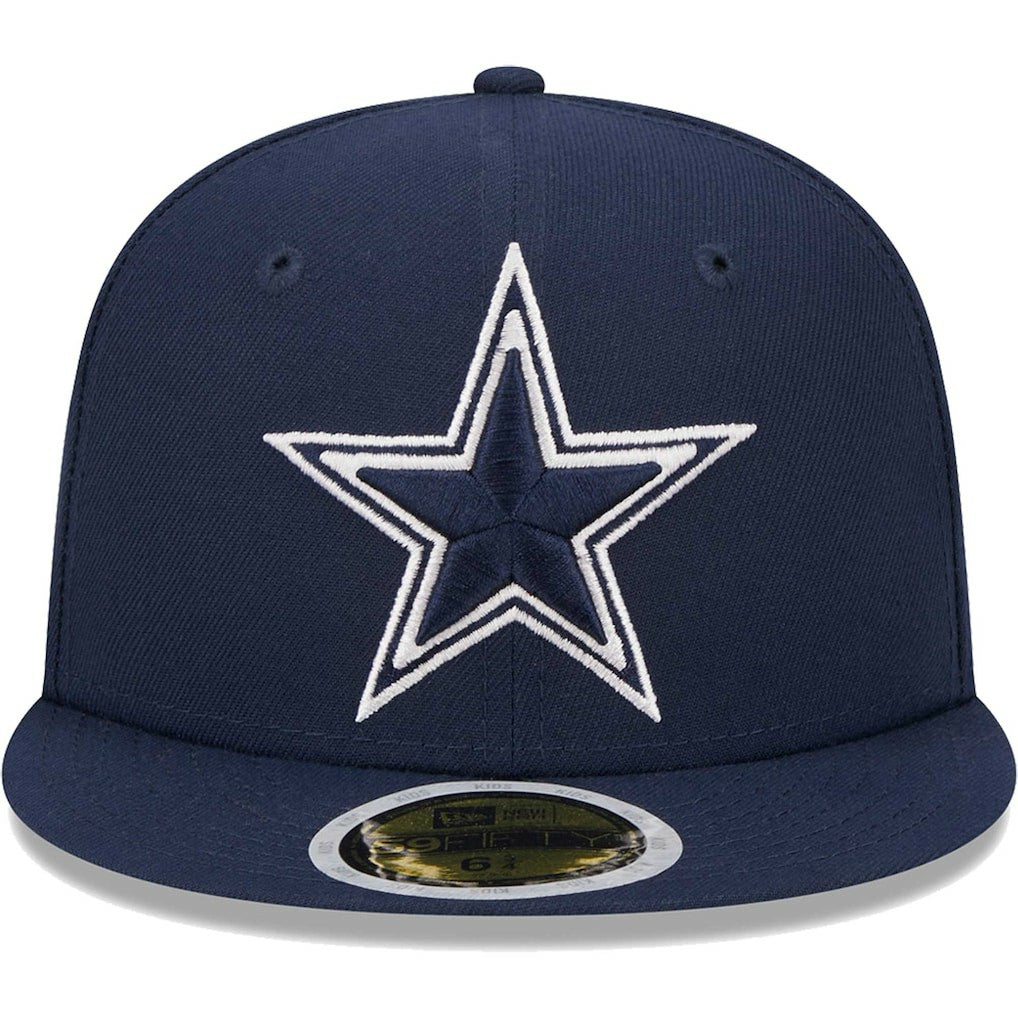 Dallas Cowboys New Era Youth Main 59FIFTY Fitted Hat Navy - NFL