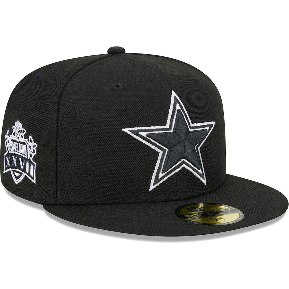 Dallas Cowboys New Era Main Patch 59FIFTY Fitted Hat Black - NFL