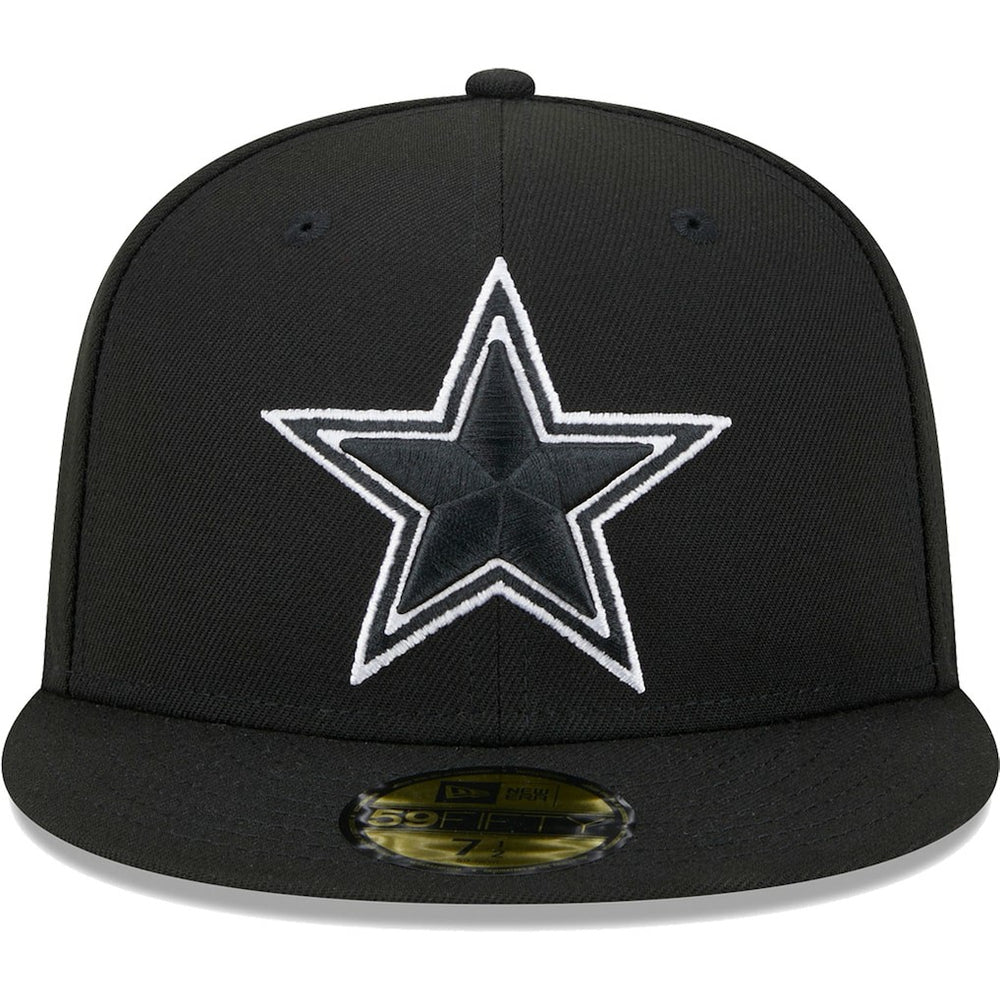 Dallas Cowboys New Era Main Patch 59FIFTY Fitted Hat Black - NFL